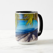 Mug Ombres sur la plage (Devant droit)