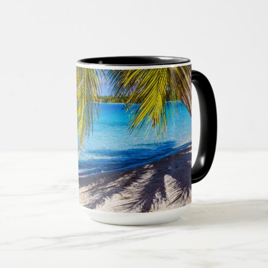Mug Ombres sur la plage (Devant droit)