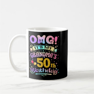 Mug Omg 50e anniversaire de grand-mère Joyeux 50 ans