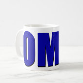 Mug OMG ! bleu (Devant gauche)