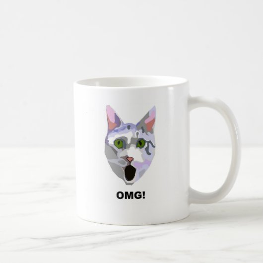 Mug OMG ! CAT 'ce qu'il a vu ? ' (Droite)