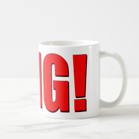 Mug OMG ! rouge (Droite)
