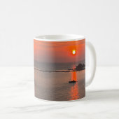 Mug Omis Croatie coucher de soleil Orange Sky (Devant droit)