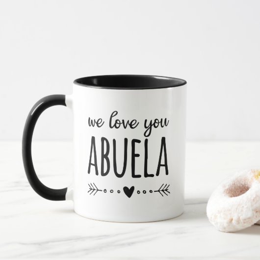 Mug On aime Abuela (Avec donut)