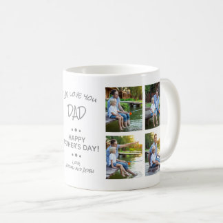 Mug On aime papa 8-Photo Collage Bonne fête des pères