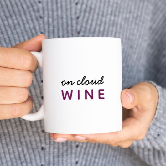 Mug On Cloud Wine Pun