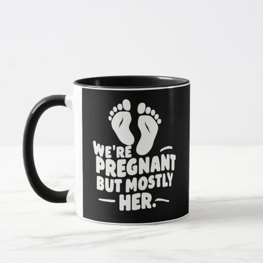 Mug On est enceinte mais surtout son père de grossesse (Gauche)