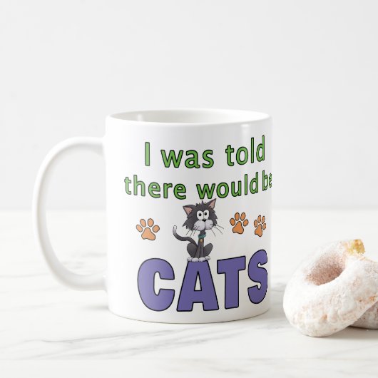 Mug On m'a dit qu'il y aurait des CATS (Avec donut)