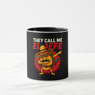 Mug On M'Appelle El Jefe Taco Funny Boss Cinco De Mayo