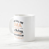 Mug On m'appelle le cadeau de la Fête des Mères de GMA (Devant gauche)