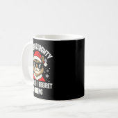 Mug On Naughty List And I Regret Nothing Funny Cat Chr (Devant gauche)