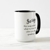 Mug On ne peut pas être tenu responsable (Devant droit)
