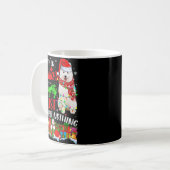 Mug On Santas Naughty List Xmas American Eskimo (Devant gauche)