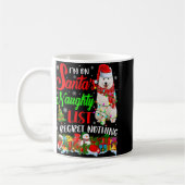 Mug On Santas Naughty List Xmas American Eskimo (Gauche)