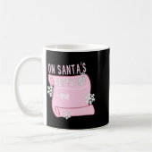Mug On Santa's Petty List Me Santa Christmas Design Lo (Gauche)