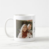 Mug On t'aime grand-mère | Rose photo moderne Gold Hea (Gauche)