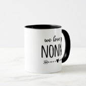 Mug On t'aime Nonnie (Devant droit)