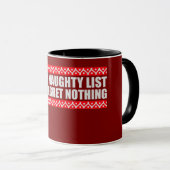 Mug On The Naughty List And I Regret Nothing Funny (Devant droit)