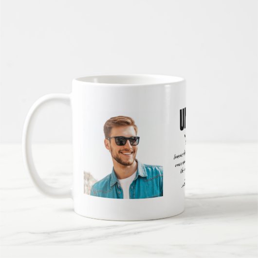 Mug Oncle Citation Cool moderne Photo  (Gauche)