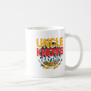 Mug Oncle connaît tout drôle Oncle Fête des pères Gif