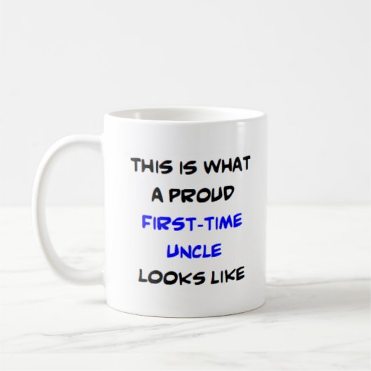 Mug oncle de la première fois, fier (Gauche)