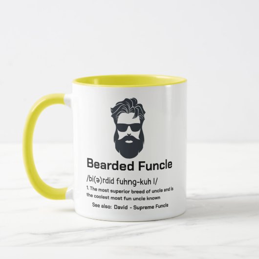 Mug Oncle Définition Funny Bearny Funcle (Gauche)