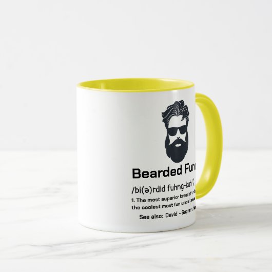 Mug Oncle Définition Funny Bearny Funcle (Devant droit)