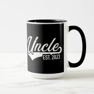 Mug Oncle est. 2023 pour les faire-part de grossesse