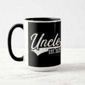 Mug Oncle est. 2023 pour les faire-part de grossesse (Gauche)