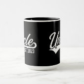 Mug Oncle est. 2023 pour les faire-part de grossesse (Centre)
