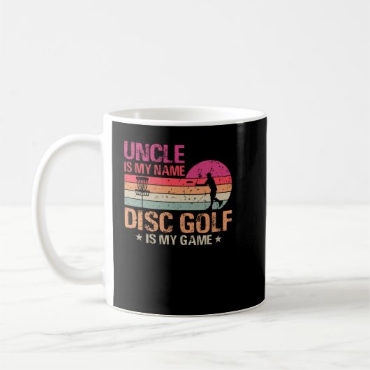 Mug Oncle Est Mon Nom Disk Golf Est Mon Jeu (Gauche)