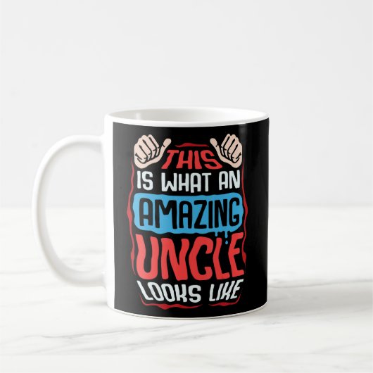 Mug Oncle Extraordinaire Pour Hommes Drôle Meilleur On (Gauche)