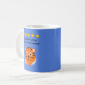 Mug Oncle face de tiroir de texte personnalisé (Devant gauche)