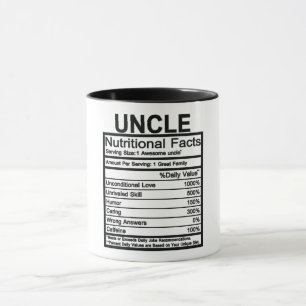 Mug Oncle - Faits nutritionnels