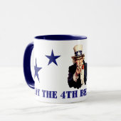 Mug Oncle Sam 4 juillet (Devant gauche)
