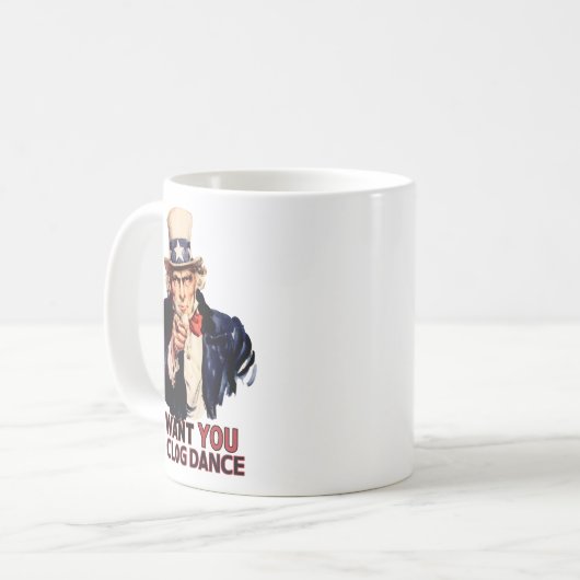 Mug Oncle Sam Clogging danse (Devant gauche)