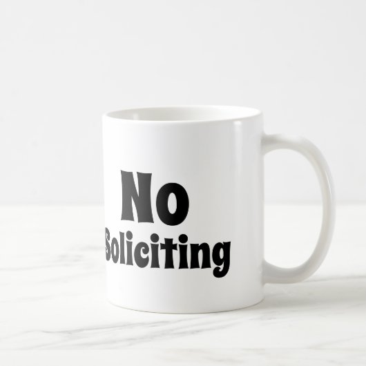 Mug Oncle Sam dit Pas de sollicitation (Droite)