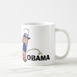 Mug Oncle Sam faisant pipi sur Obama