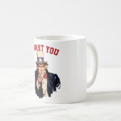 Mug Oncle Sam, je veux que tu (Devant droit)