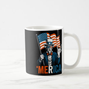 Mug Oncle Sam Merica Rock drôle 4 juillet Américain F