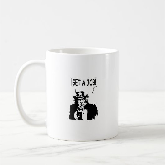 Mug Oncle Sam Obtient Un Emploi (Gauche)