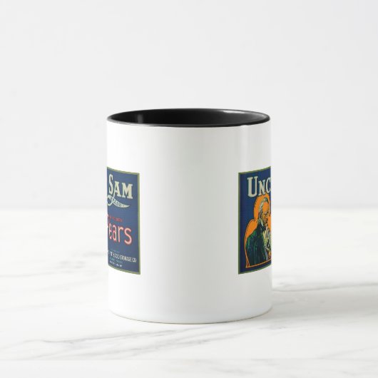 Mug Oncle Sam Pear Crate LabelWapato, WA (Centre)