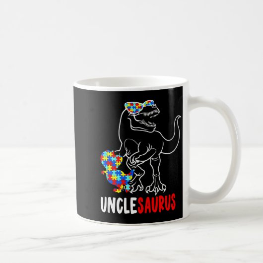 Mug Oncle T Rex Dinosaure Autisme Sensibilisation Oncl (Droite)