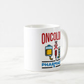 Mug Oncologie Pharmaciste Cancer Care Équipe de pharma (Devant droit)