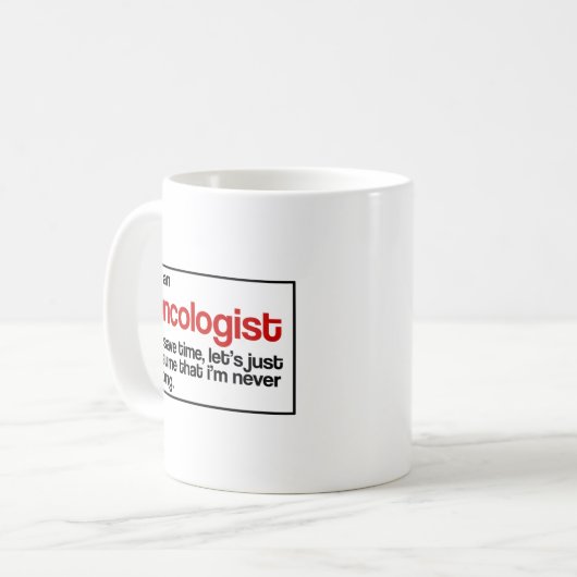 Mug Oncologiste (Devant gauche)
