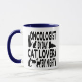 Mug Oncologue aime les chats (Gauche)
