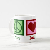 Mug Oncologue Bureau d'oncologie Peace Love (Devant gauche)