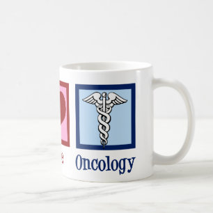 Mug Oncologue Bureau d'oncologie Peace Love