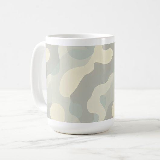 Mug Ondes abstraites molles Mug, 15 oz (Devant gauche)