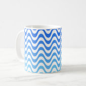 Mug Ondes bleues dégradantes (Devant gauche)